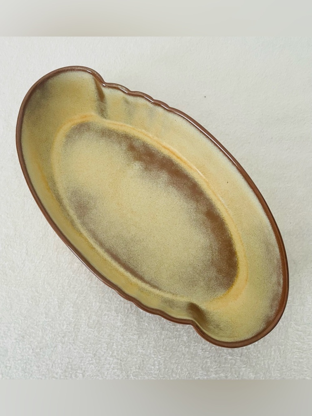 Vintage Frankoma Pottery Bowl 205 Plainsman Cream Serving Bowl Dish Home Decor